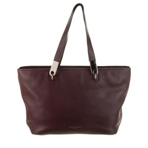 Marc Jacobs Pike Place East/West Plum Purple Leather Tote Purse